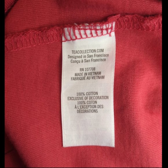 5 Tea Collection Pomegranate Embroidered Henley Dress Pink - Picture 9 of 10